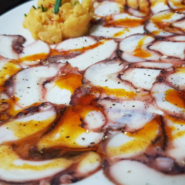 Carpaccio de pulpo